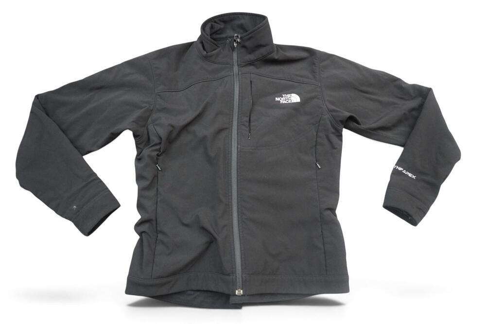 The North Face Apex Jacket Womens Medium Black Softshell Full Zip Outdoor Hiking